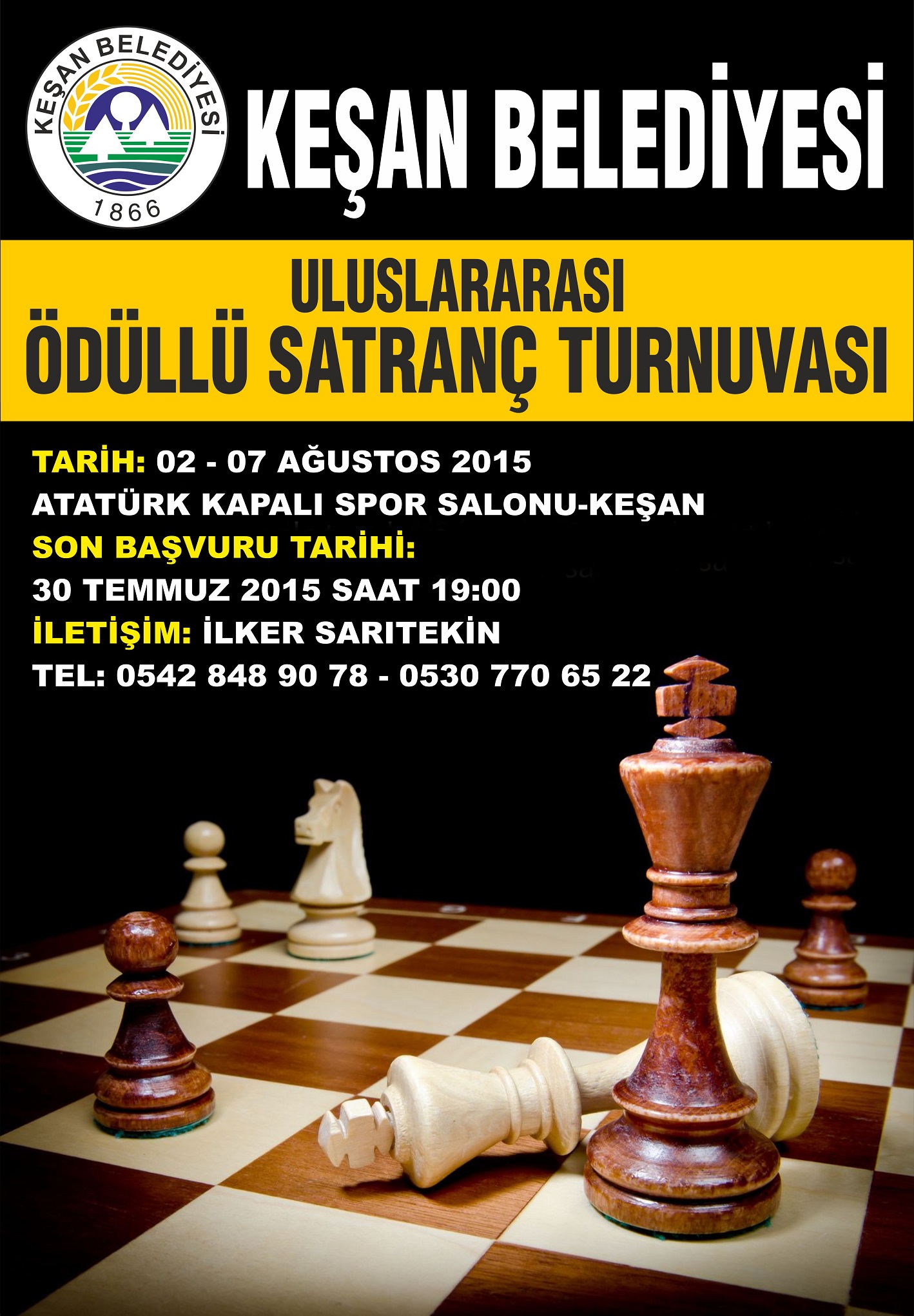 KEŞAN BELEDİYESİ 13. Uluslar arası Açık Satranç Turnuvası